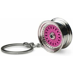 Kerék kulcstartó - öntött, rózsaszín kép