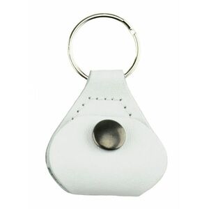 Perri's Leathers Pick Keychain White kép