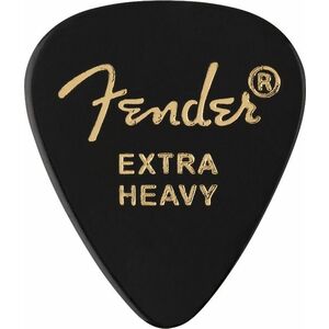 Fender 351 Shape Picks, Extra Heavy, Black kép