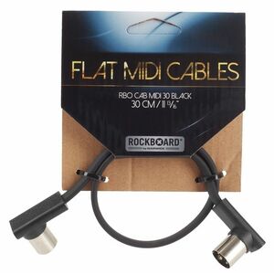 Rockboard Flat MIDI Cable Black 30 cm kép