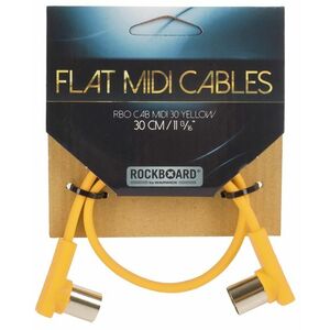 Rockboard Flat MIDI Cable Yellow 30 cm kép