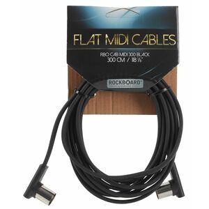 Rockboard Flat MIDI Cable Black 300 cm kép