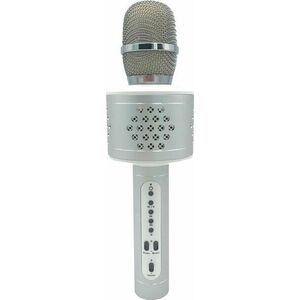 Teddies Karaoke mikrofon Bluetooth ezüst színű kép
