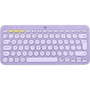 Logitech Bluetooth Multi-Device Keyboard K380, Lavender and Lemonade - US INTL kép