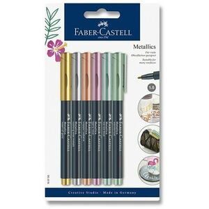 Faber-Castell Metallics markerek, 6 fémes szín kép