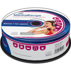 MediaRange CD-R Audio CakeBox 25 db kép