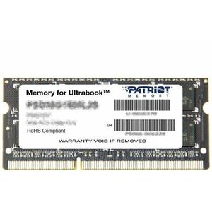 Patriot SO-DIMM 8GB DDR3 1600MHz CL11 Ultrabook Line kép