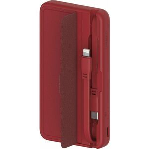 Eloop E57 10000mAh with Lightning and USB-C Cables Red kép