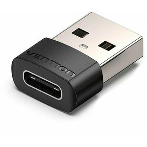Vention USB 2.0 (M) to USB-C (F) OTG Adapter Black PVC Type kép