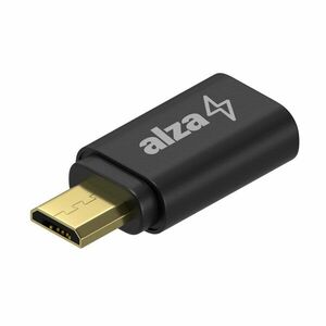 AlzaPower Micro USB-B 2.0 (M) - USB-C (F) kép