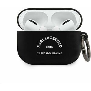 Karl Lagerfeld Rue St Guillaume szilikon tok Airpods Pro Black-hez kép