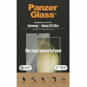 Védőüveg PanzerGlass UWF AB for Samsung Galaxy S23 Ultra, fekete kép