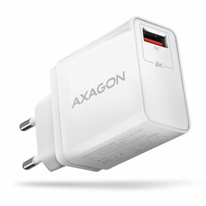 AXAGON ACU-QC19W hálózati adapter, 1x QC3.0/AFC/FCP/SMART, 19 W, fehér kép
