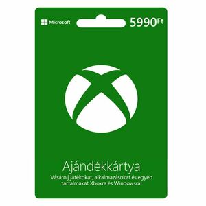 Xbox ajándékkártya 5 990 Ft kép