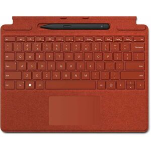 Microsoft Surface Pro X/Pro 8/Pro 9 Signature Keyboard + Pen Poppy Red ENG kép