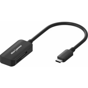 AlzaPower USB-C 3.0 Memory Card Reader, fekete kép