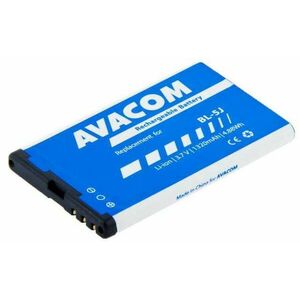 Avacom - Nokia 5230, 5800, X6 Li-Ion 3, 7 V 1320 mAh ( pót BL-5J ) kép