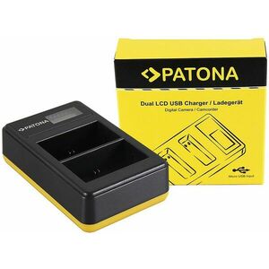 PATONA - Foto Dual LCD Canon LP-E6, USB kép