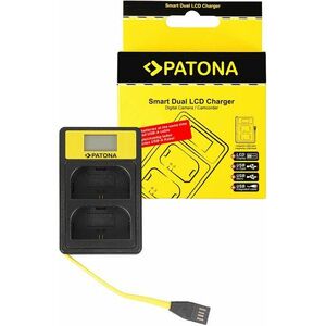 PATONA - Dual Canon LP-E6, LCD, USB - vel kép