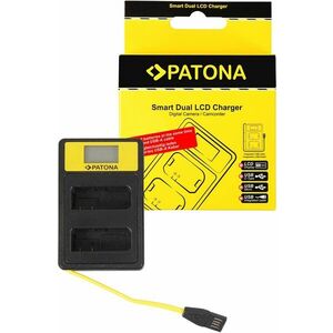 PATONA - Dual Nikon EN-EL14 LCD, USB- vel kép