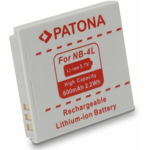 PATONA Canon NB-4L 600mAh Li-Ionhoz kép