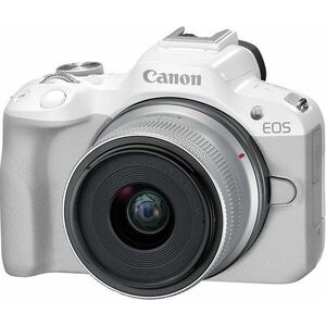 Canon EOS R50 fehér + RF-S 18-45mm f/4.5-6.3 IS STM kép