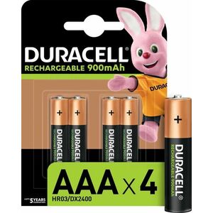 Duracell Rechargeable elem 900 mAh 4 db (AAA) kép