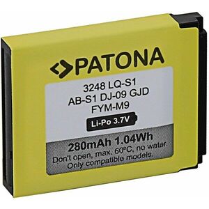 PATONA a DZ09, QW09, W8, A1, V8, X6, 280 mAh, LQ-S1, 380mAh akkumulátorokhoz. kép