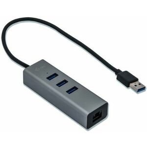 I-TEC USB 3.0 Metal 3-portos Gigabit Ethernet USB elosztó kép