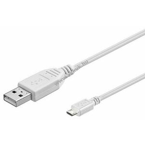 Goobay USB kábel 2.0 nagy sebességű micro USB 5m fehér kép
