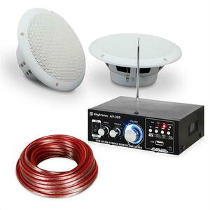 Electronic-Star 4 részes erősítő és hangfal készlet 6, 5" teraszra és fürdőszobai használatra, vízálló kép