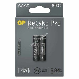 GP ReCyko Pro Professional HR03 (AAA) 800mAh akku 2db/csomag kép