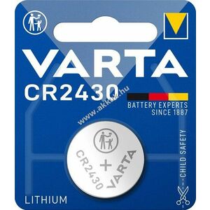 Varta lithium gombelem CR2430 3V 1db/csom. kép