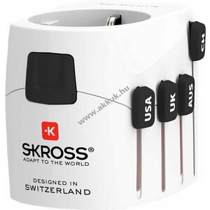 SKROSS World adapter Pro hálózati adapter minden földelt és földeletlen készülékhez (2- és 3-pólusú) kép