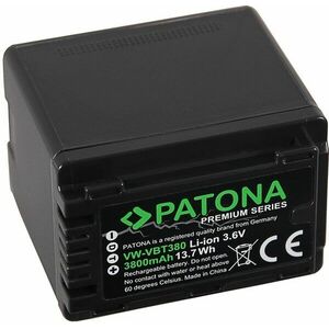 PATONA VW-VBT380 4040 mAh Li-Ion Premium akkumulátor Panasonic kamerákhoz kép