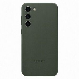 Leather Cover tok Samsung S23 Plus számára, zöld kép