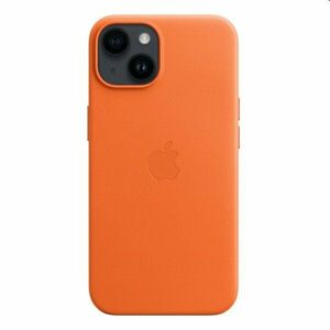 Apple iPhone 14 Leather Case tok MagSafe-vel, Narancssárga kép