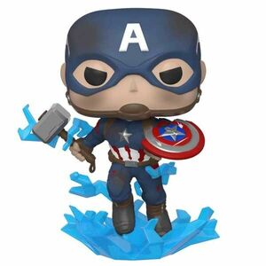 POP! Captain America with Broken Shield and Mjölnir (Avengers Endgame) figura kép