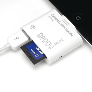 Lightning adapter, USB csatlakozással és kártyaolvasóval kép