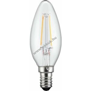 Goobay filament LED-gyertya izzó 2, 8W (24W) foglalat E14 meleg-fehér (2700K) 250lm nem dimmerelhető kép