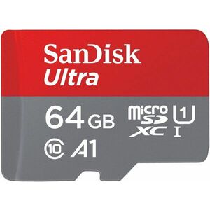 SanDisk MicroSDXC Ultra 64GB + SD adapter kép