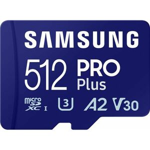 Samsung MicroSDXC 512GB PRO Plus + SD adapter (2023) kép