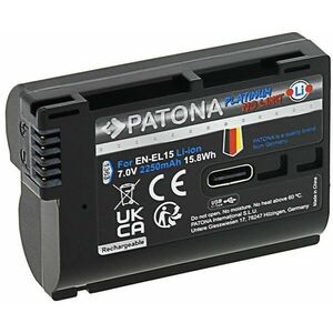 PATONA akkumulátor Nikon EN-EL15C 2250mAh Li-Ion Platinum USB-C töltéshez kép