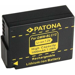 PATONA a Panasonic DMW-BLC12 1000mAh Li-Ion 7.2V-hoz infochip-pel kép
