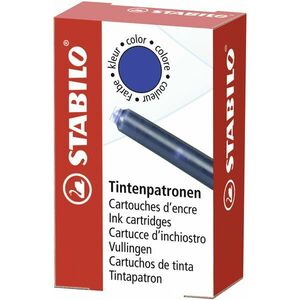 STABILO tintasugaras, kék - 6 darabos csomagban kép