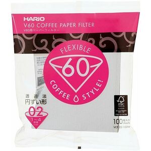 Hario papírfilter V60-02 (VCF-02-100W), fehér, 100db kép