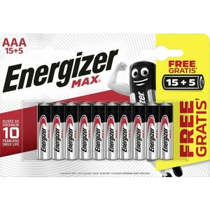 Energizer MAX AAA 15 + 5 ingyen kép