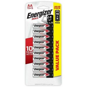 Energizer MAX AA 15 + 5 ingyen kép