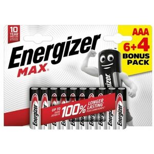 Energizer MAX AAA 6 + 4 ingyen kép
