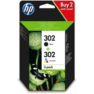 HP X4D37AE sz. 302 combo pack fekete és színes kép